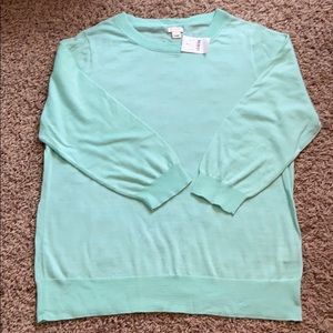 J. Crew Aqua Light Weight Sweater